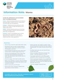 Information note - worms