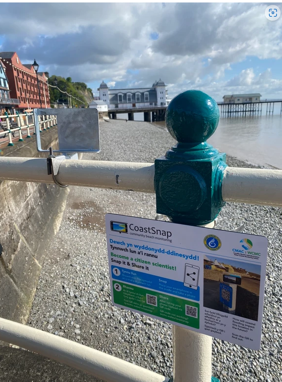 Coast Snap information sign near Penarth Pier