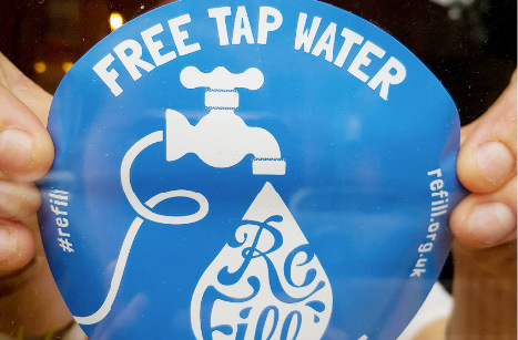 sticker for Refill campaign