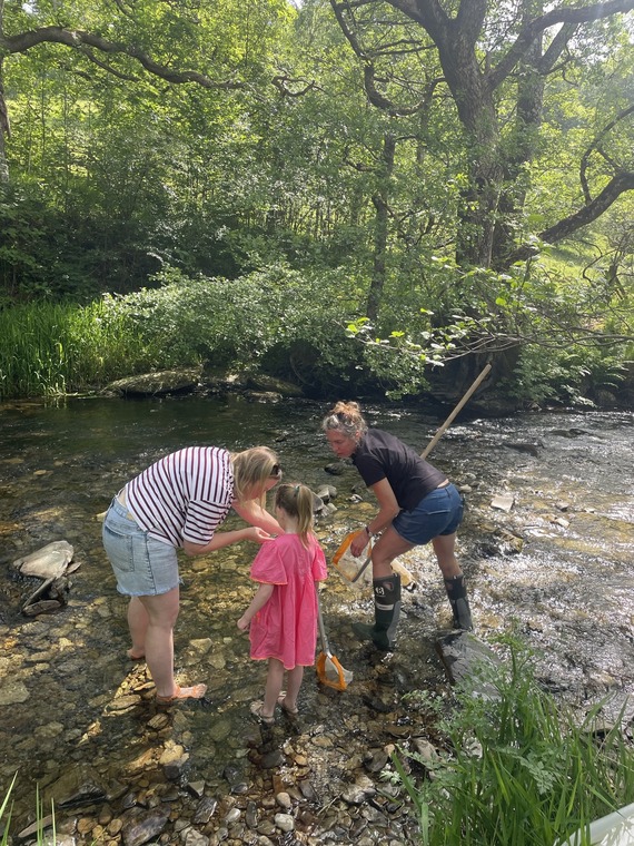 River dipping in the Marteg