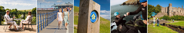 images of walking trails in Wales