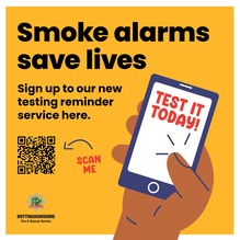 Smoke alarms save lives 