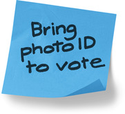 Bring photo ID to vote