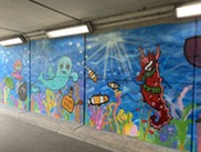 Farndon underpass mural