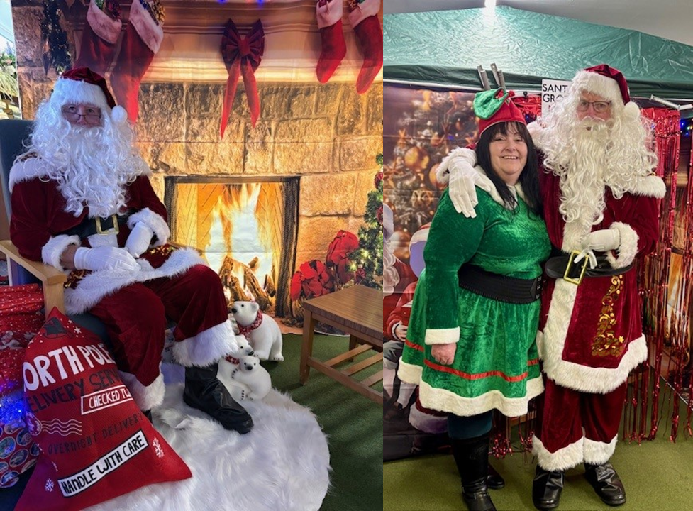 Tenant Champion, Richard, as Santa 