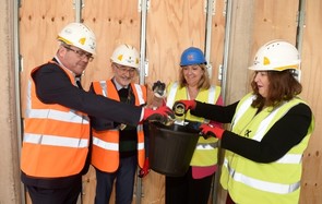 Bridges Cross topping out ceremony 