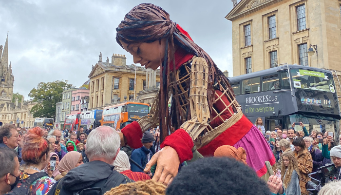 Little Amal's visit to Oxford