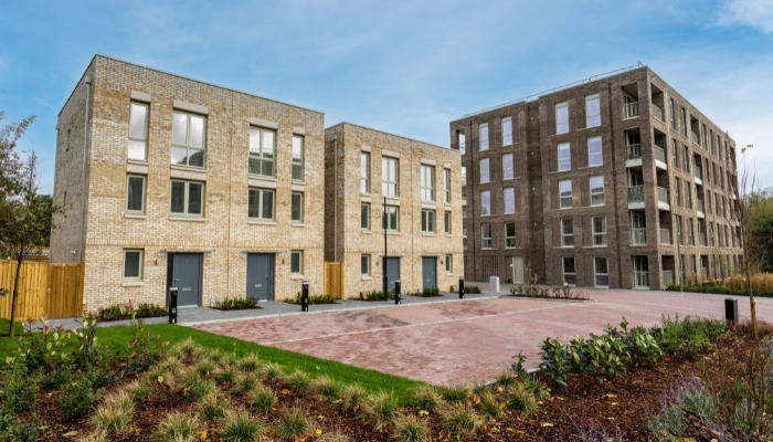 Exterior of new housing development