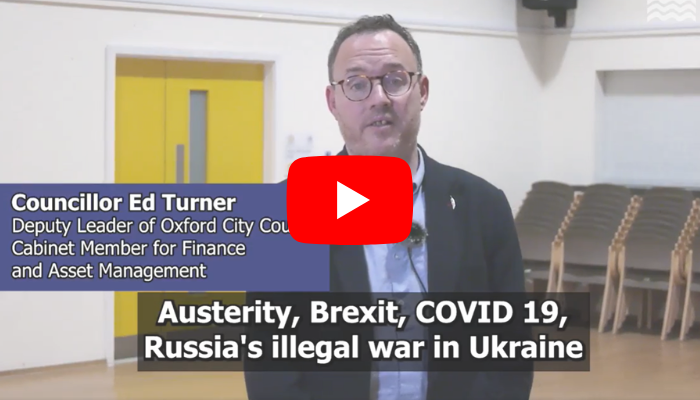 Still of video of Cllr Ed Turner