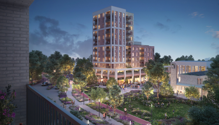 Artist impression of Blackbird Leys following redevelopment 