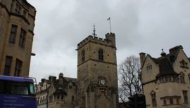 Commonwealth flag above Carfax tower 