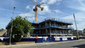 Bridges Cross housing before and after. 2