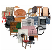 Collage of bulky waste items