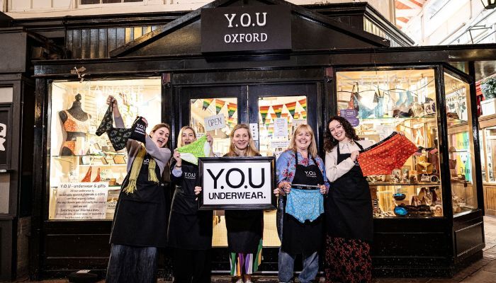 A photo of staff at Y.O.U Underwear in The Covered Market Oxford