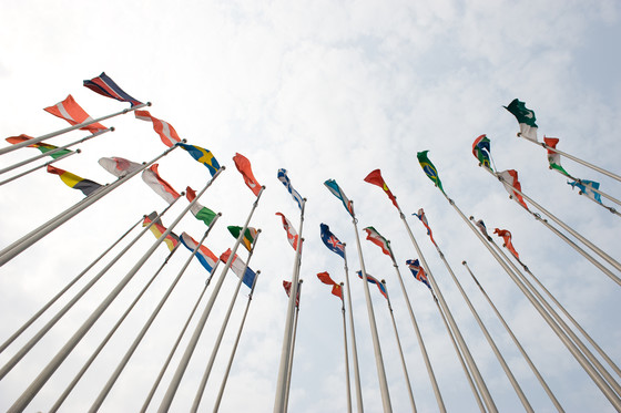 Stock photo of flags