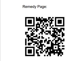 QR Code Remedy Page