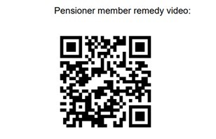 Pensioner member remedy