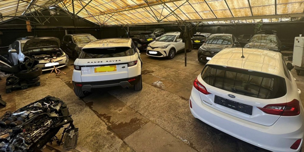 Some of the cars discovered in West Essex area