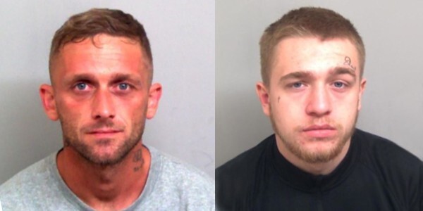 Jailed - Danny Middleton (left) and Kieran Tansey