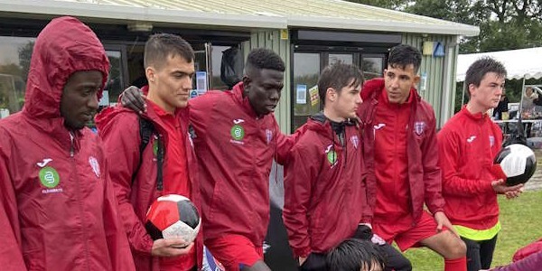 Changing Lives' team receive their medals at our Essex Community Goals football tournament.