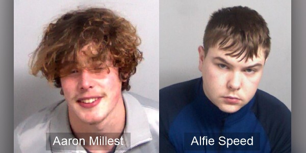 Jailed - (Left) Aaron Millest and (Right) Alfie Speed