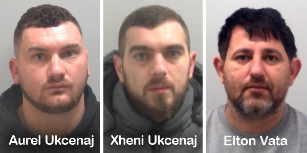 Aurel Ukcenai,  Xheni Ukcenai and Elton Vata