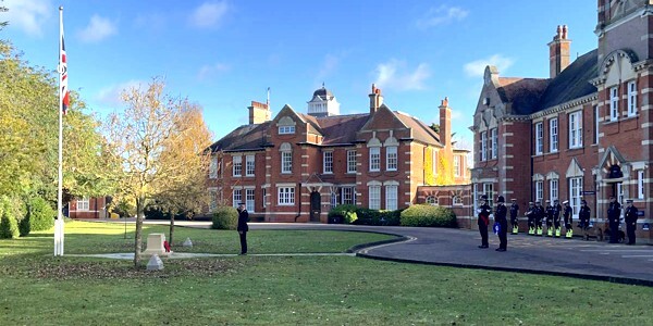  Officers, staff and volunteers at Essex Police HQ observed the two minute silence as an act of remembrance for Armistice Day.
