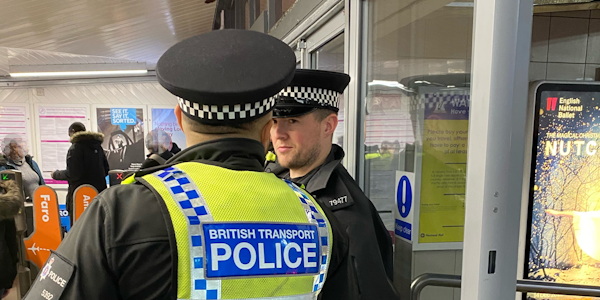 British Transport Police and an Essex Officer