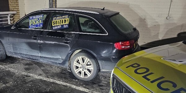 One of the three cars seized by Essex Police