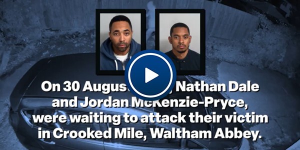 Nathan Dale and Jordan McKenzie-Pryce on CCTV