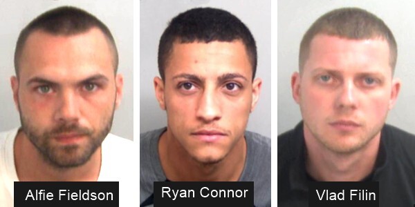 From left to right: Alfie Fieldson, Ryan Connor and the ringleader Vlad Filin