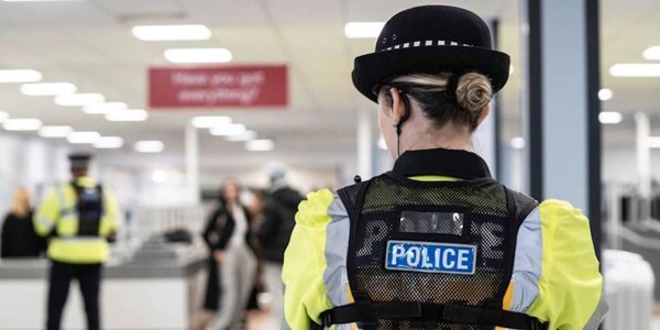 Officers on patrol at Stansted Airport