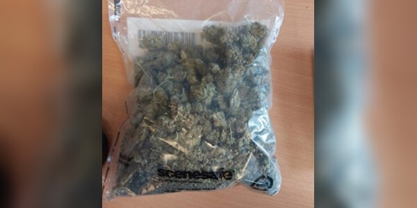 Plastic bag of cannabis