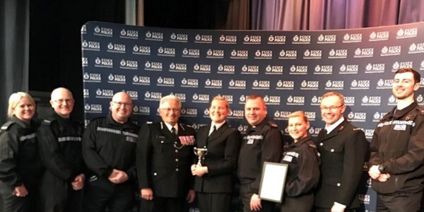 Southend Specials team with SC Paula Butteriss, third from right