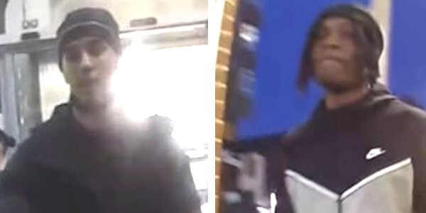 CCTV images of two teenager men