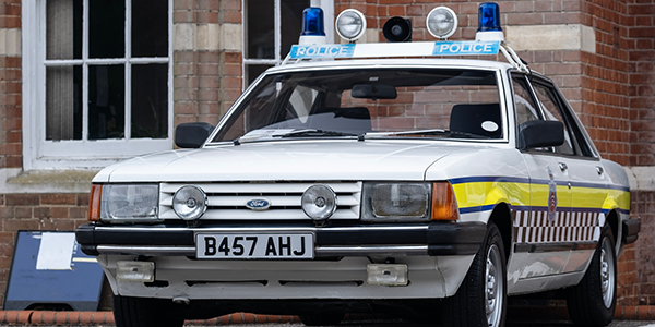 1984 Ford Granada with police livery