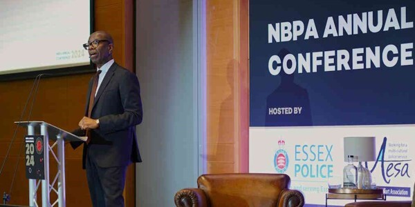 National Black Police Association conference - BBC journalist Clive Myrie opening the conference.