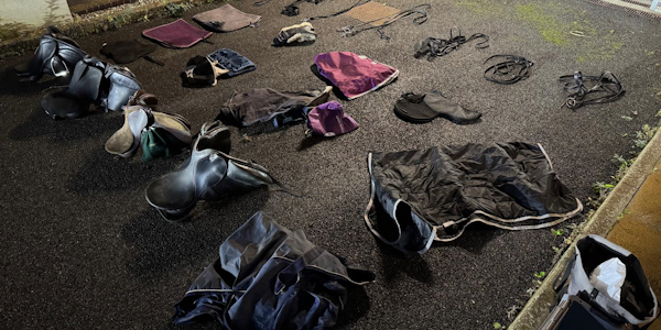 Picture of recovered horse riding equipment