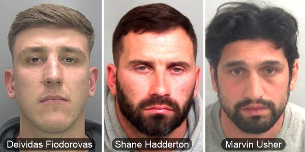 Deividas Fiodorovas, Shane Hadderton, and Marvin Usher