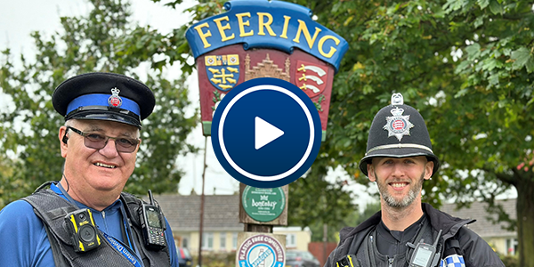 PCSO David Jones and PC Dan Hammond 