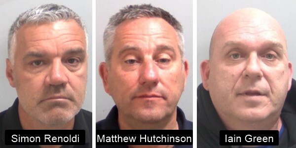 Simon Renoldi, Matthew Hutchinson and Iain Green