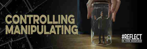 Person being restricted inside a glass