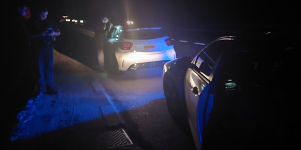 Car stopped by police