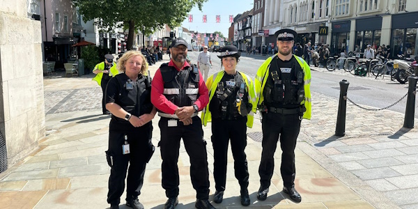 City Centre officers with zone wardens