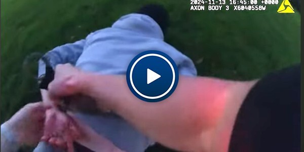 Video - body worn video of officer chasing and then arresting a man