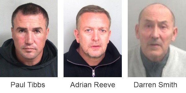 Paul Tibbs, Adrian Reeve and Darren Smith