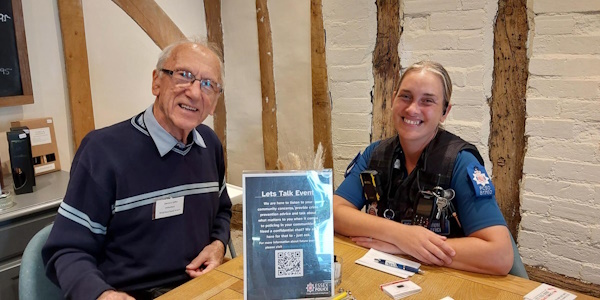 PCSO Smith sat at a table with NHW