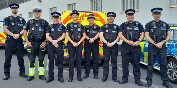 Southend Special Constables outside Southend Police Station