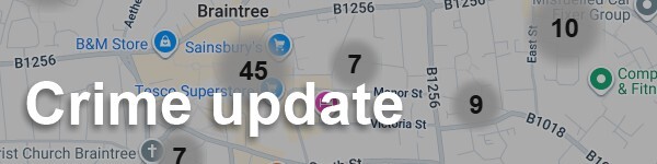 title heading Crime Update for Braintree