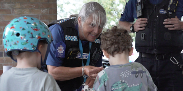 Bike marking event at Riverside Ice and Leisure